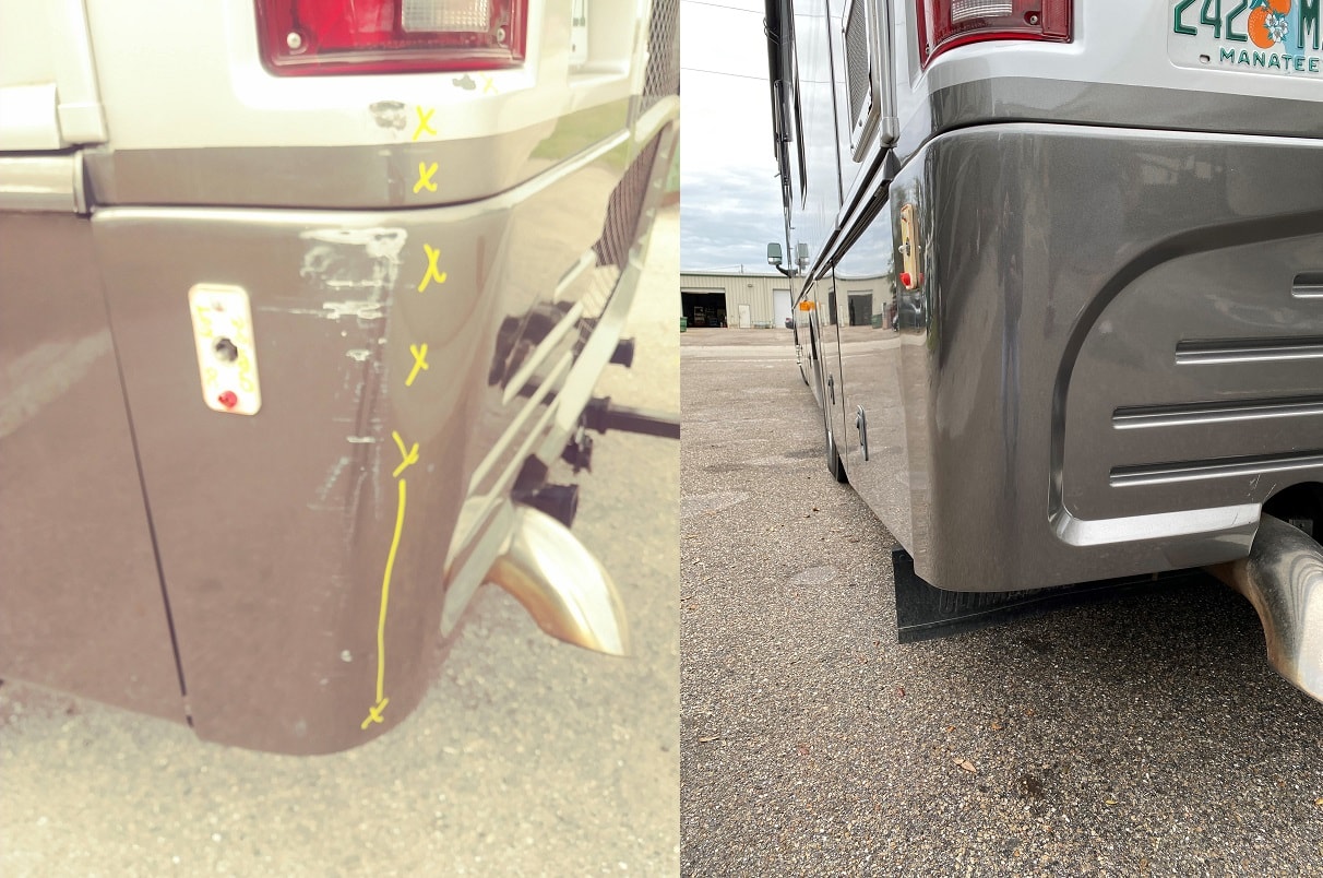 FlexArmor RV roof coating detail — EliteRV Palmetto, FL