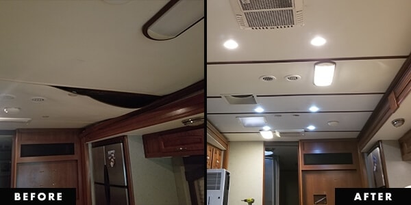RV repair shop interior — professional technicians at EliteRV Palmetto, FL